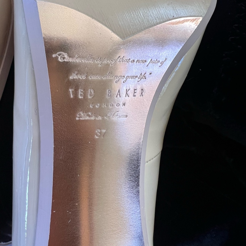 Ted Baker Women's Nude-Pinkish Leather Heels - Size 37 - Picture 9 of 16